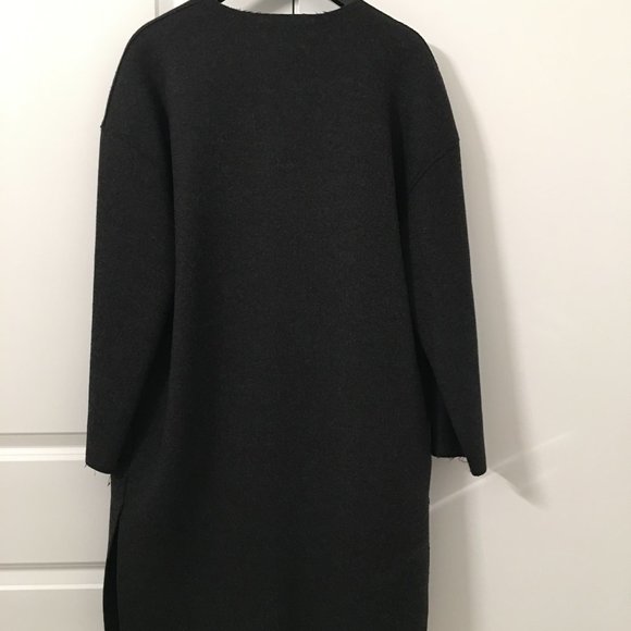 Les Copains BVM Spa designer 100% Virgin Wool Coat size 38 - Picture 3 of 16